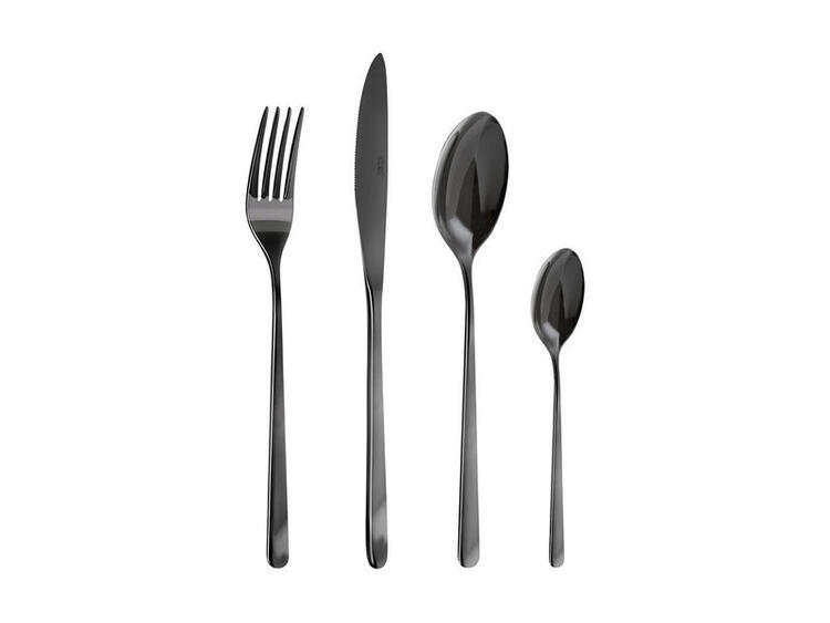 STILO PVD BLACK CUCCHIAINO MOKA ACCIAIO INOX 18/10 11,0 CM 