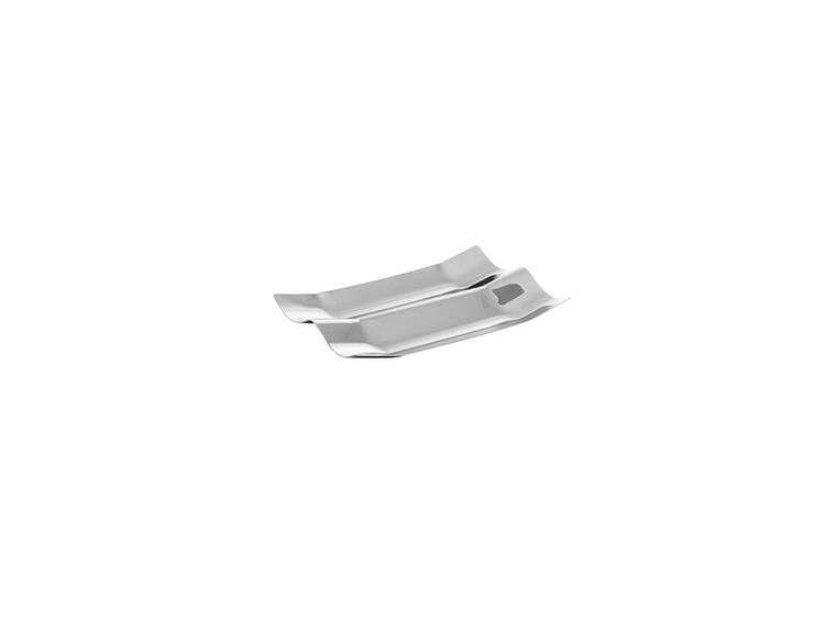 ART & TABLE PORTAGRISSINI PANE TEGOLA ACCIAIO INOX 18/10 24X16 CM