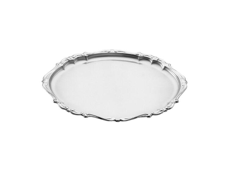 VASSOIO OVALE BAROCCO CON MANICI 37