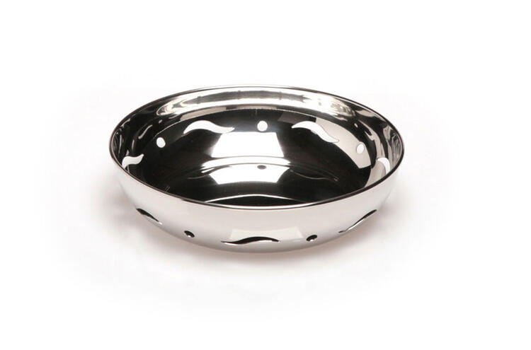CESTINO PANE ACCIAIO INOX 18/10 PROFESSIONALE 22 CM 