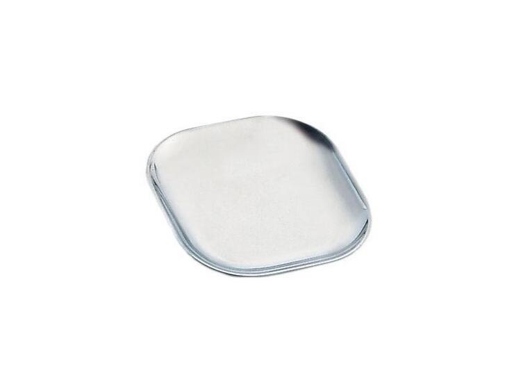 SOTTOBICCHIERE PIATTINO QUADRATO ACCIAIO INOX 18/10 11 CM 
