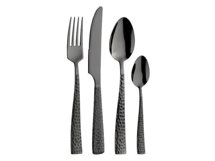 PALACE MARTELLATO TREASURE TOTAL BLACK 2,5 MM CUCCHIAIO TAVOLA 21,0 CM 