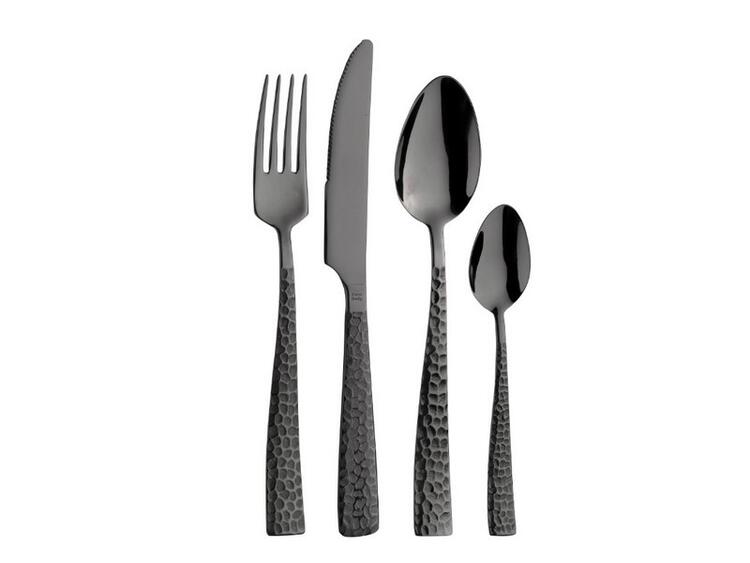 PALACE MARTELLATO TREASURE TOTAL BLACK 2,5 MM CUCCHIAINO CAFFÈ 14,7 CM