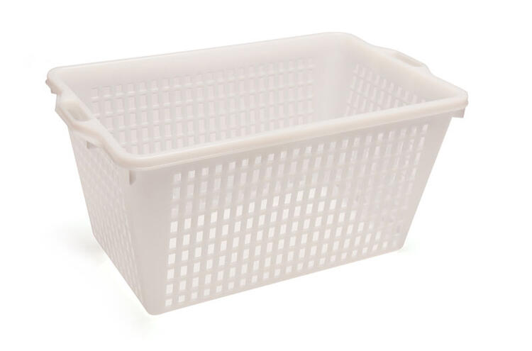 CESTELLO RETTANGOLARE FORATO 80X52X40 KG.100