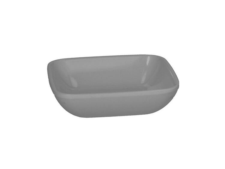 PIATTINO FONDO RETTANGOLARE 10X2,5 125CC. GRIGIO IN  MELAMINA TOGNANA PROFESSIONAL 