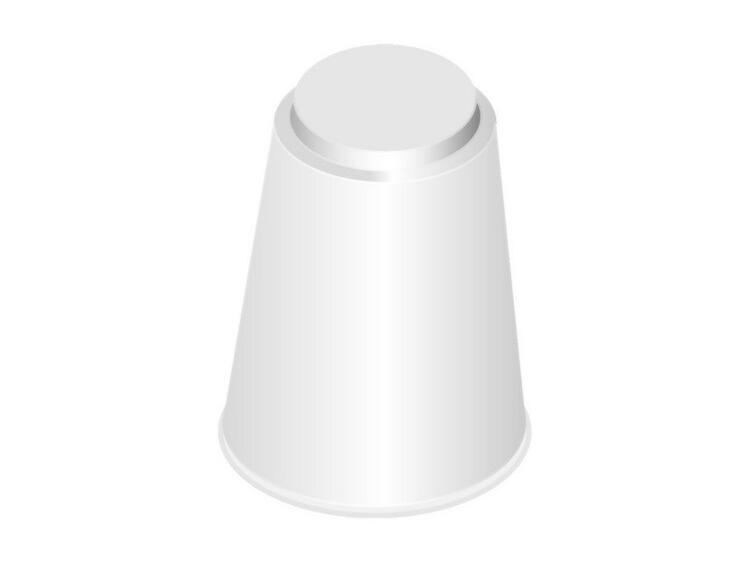 LINEA SHOW PLATE PIEDE ALZATA PER PIATTO TORTA H.18 027S09AH180 IN MELAMINA BIANCO 