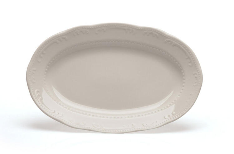 WIENNA PIATTO OVALE BIANCO CM.35