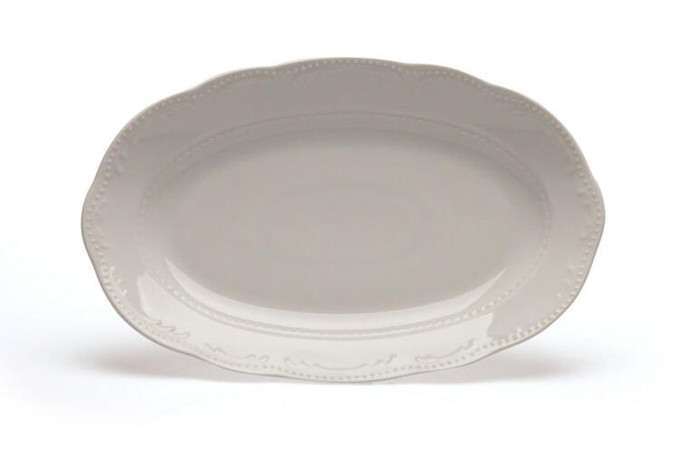 WIENNA PIATTO OVALE BIANCO CM.39