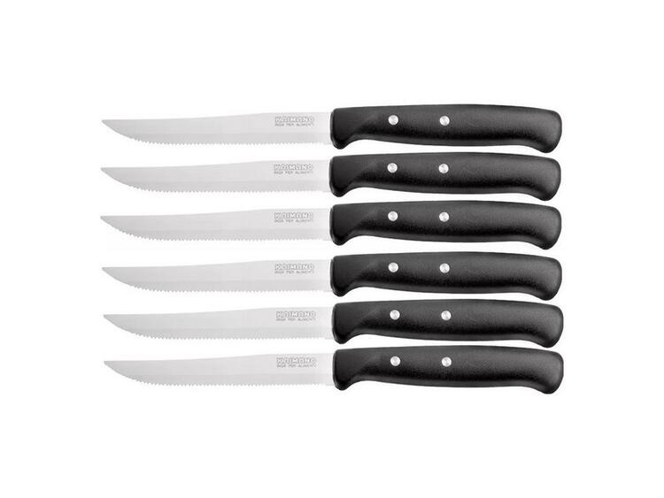 COLTELLO BISTECCA PZ.6 PREMIUM NERO 