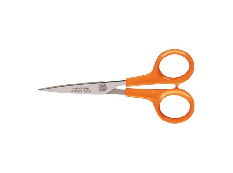 FORBICI MICRO-PUNTA ACCIAIO INOX IMPUGNATURA ARANCIONE 13 CM 