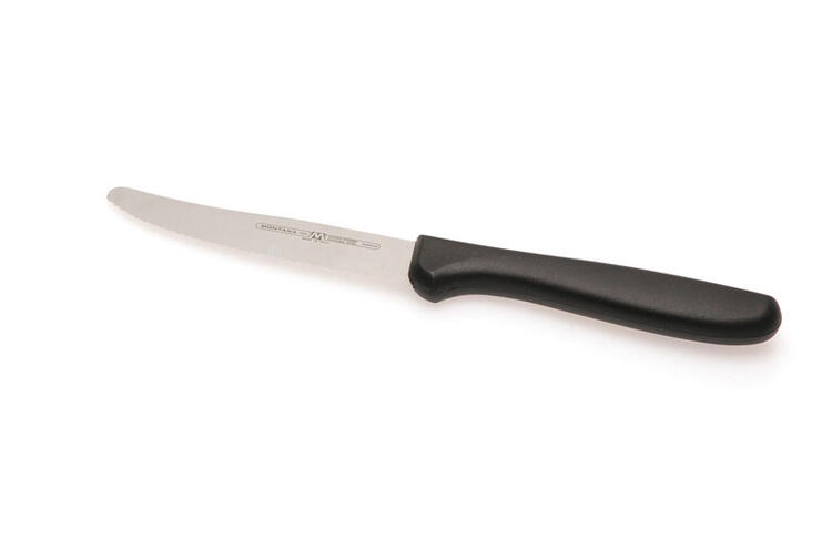 COLTELLI BIVALVA TAVOLA BISTECCA ACCIAIO INOX IMPUGNATURA NERA 11 CM PEZZI 6 