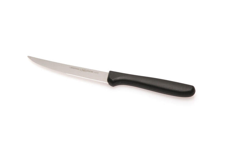 COLTELLI BIVALVA TAVOLA BISTECCA ACCIAIO INOX IMPUGNATURA NERA 11 CM PEZZI 6 