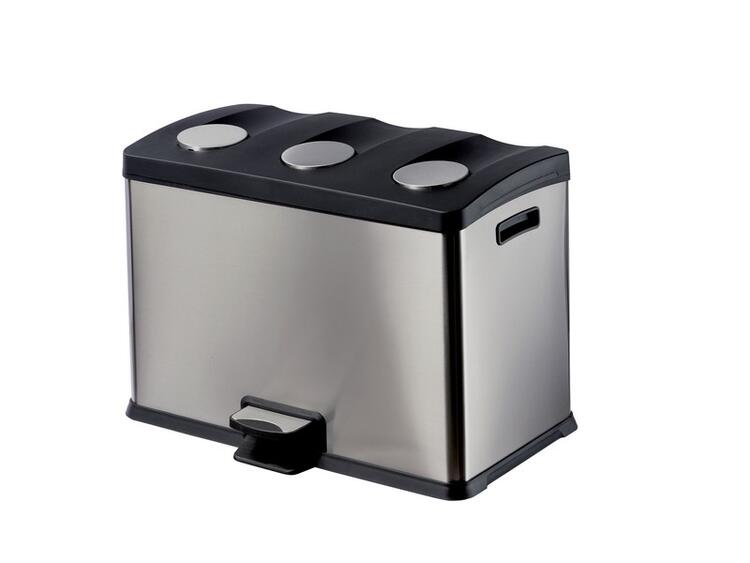 TRIS PATTUMIERE INOX 3 FLUSSI 12LTX3