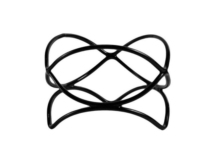 DANCE STAND ANTISCIVOLO UNIVERSALE NERO IN ACCIAIO RIVESTITO IN PVC 215X215 MM 