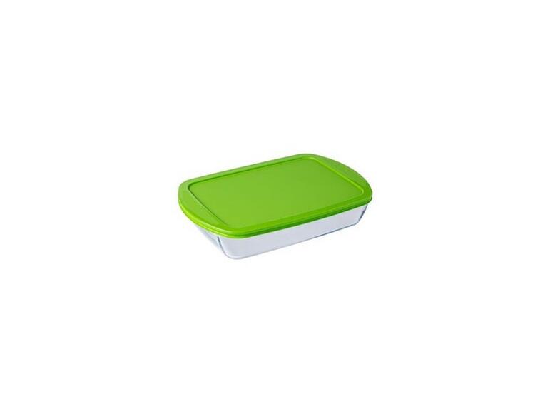 PYREX TEGLIA RETTANGOLARE CON COPERCHIO VETRO BOROSILICATO 4,9 L 40X27X7 CM 