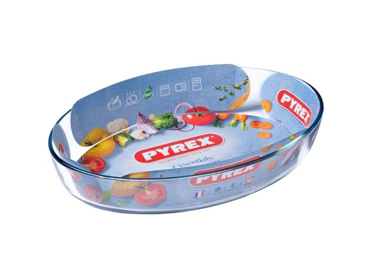 PYREX TEGLIA OVALE VETRO BOROSILICATO 2,2 L 30X21X6 CM 