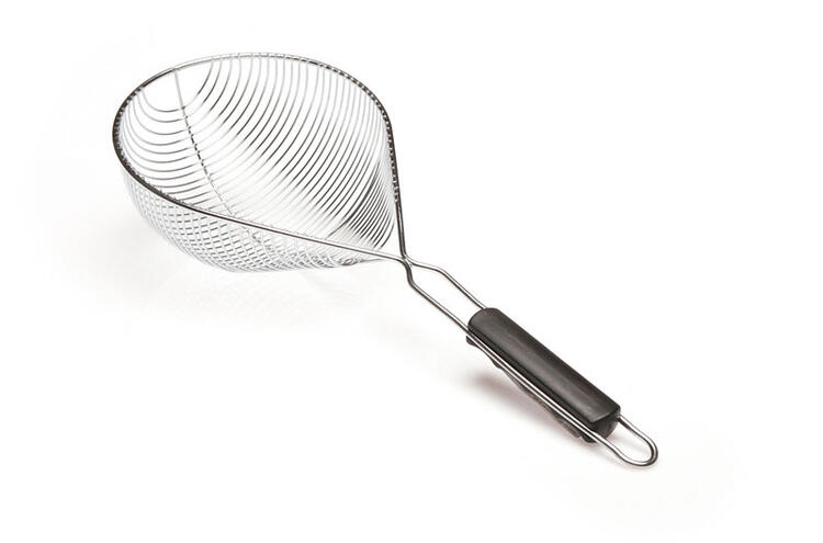 MAX COLAPASTA FILO DI FERRO CROMATO 20X26 CM CON MANICO 22 CM 