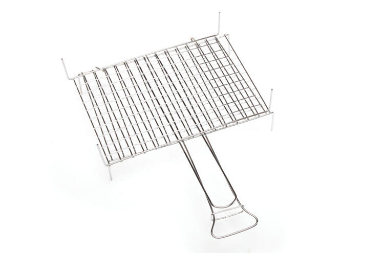 GRATICOLA DOPPIA INCROCIATA FILO DI FERRO CROMATO 24X34 CM 15 FILI 