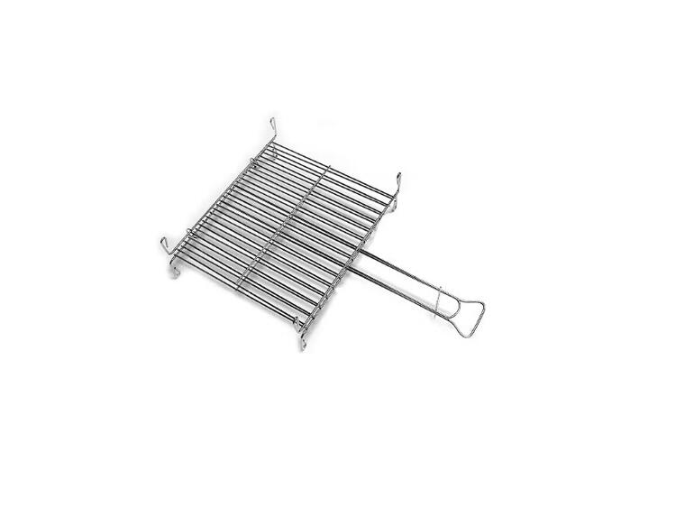 ALBERGO GRATICOLA DOPPIA LISCIA FILO DI FERRO CROMATO 35X51 CM 