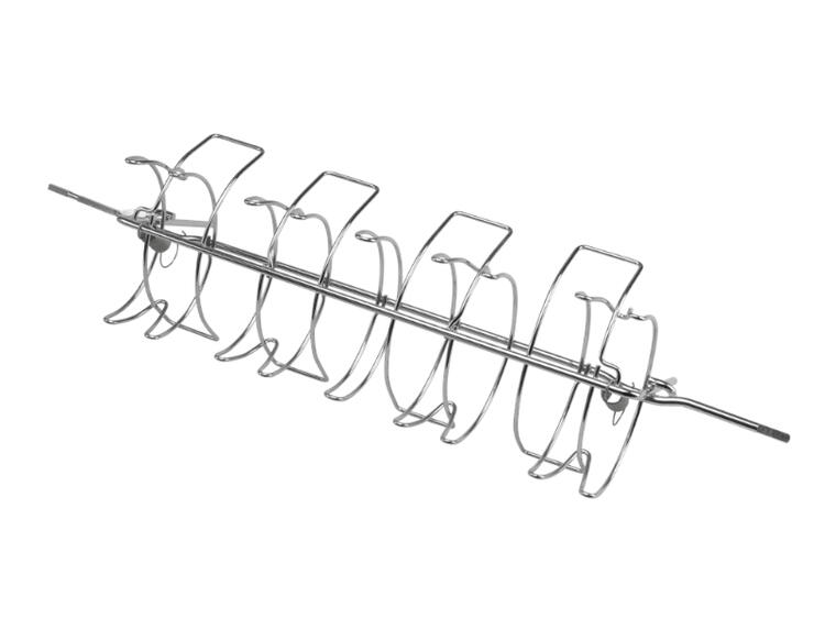 GRIGLIA GIRARROSTO CONCHIGLIA FILO DI FERRO CROMATO 60 CM 