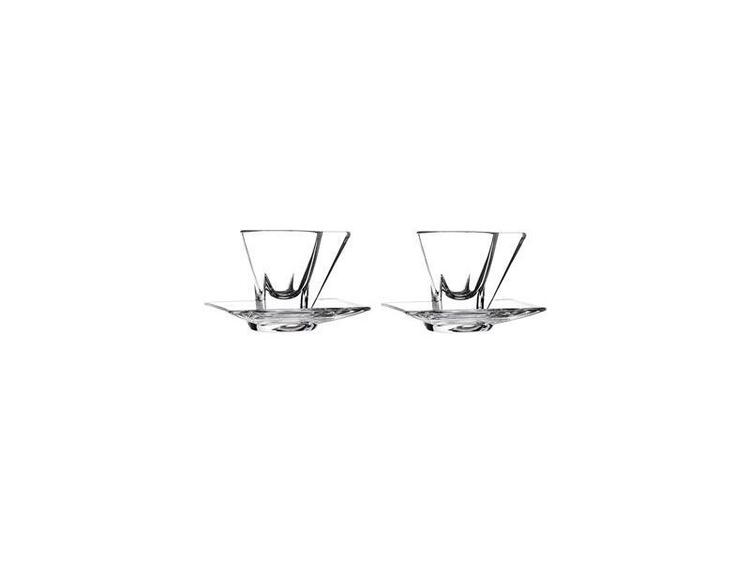 SET 2 TAZZE CAPPUCCINO CON PIATTO LINEA FUSION RCR 