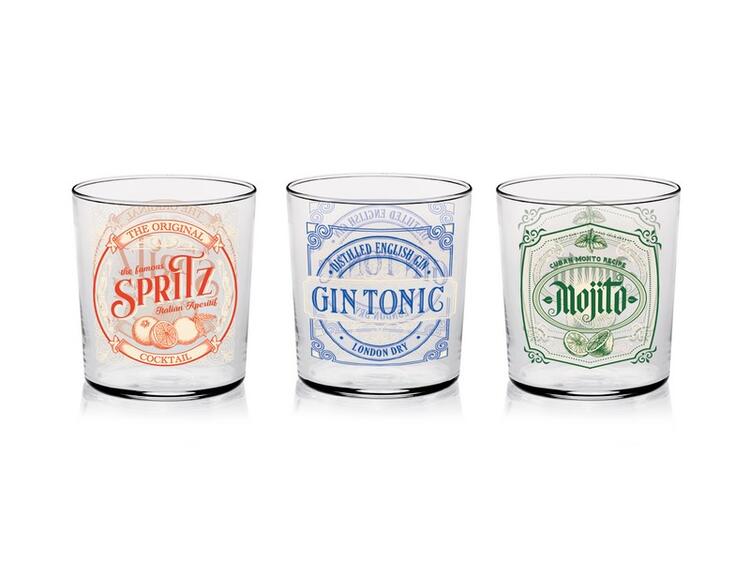 BICCH. P.3 CONIC CC.360 DEC.SPRITZ 