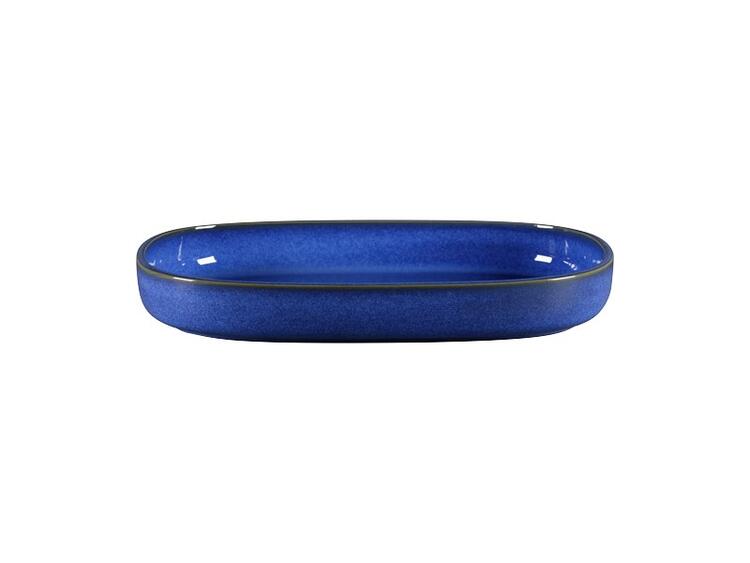 EASE PIATTO OVALE FONDO COBALTO PORCELLANA CM 26X18,3 112 CL