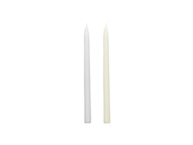 CANDELE CONICHE COLORATE H 250 MM 8 ORE PEZZI 12 