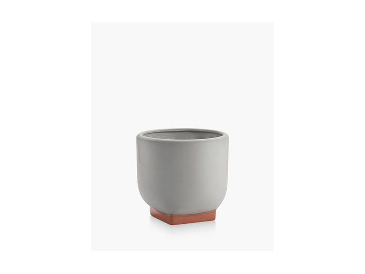 VASO FIORI 03 GREY/ORANGE 