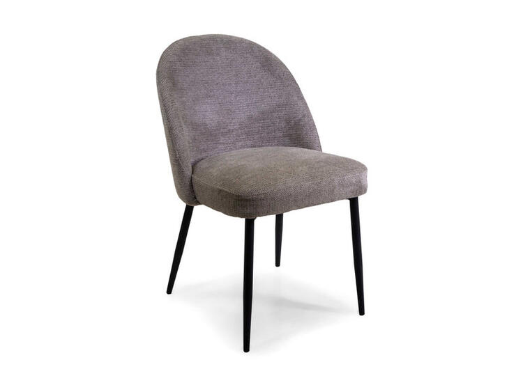 SEDIA TESSUTO MARY GRIGIO STR.NERO 