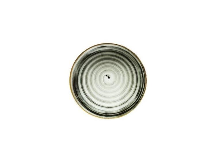 NAPOLI SPIRALE NERA PIATTO PIZZA PORCELLANA CM 33 