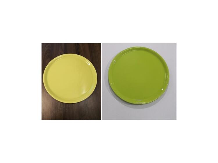 NAPOLI COLORLINE PIATTO PIZZA VERDE PORCELLANA CM 31 