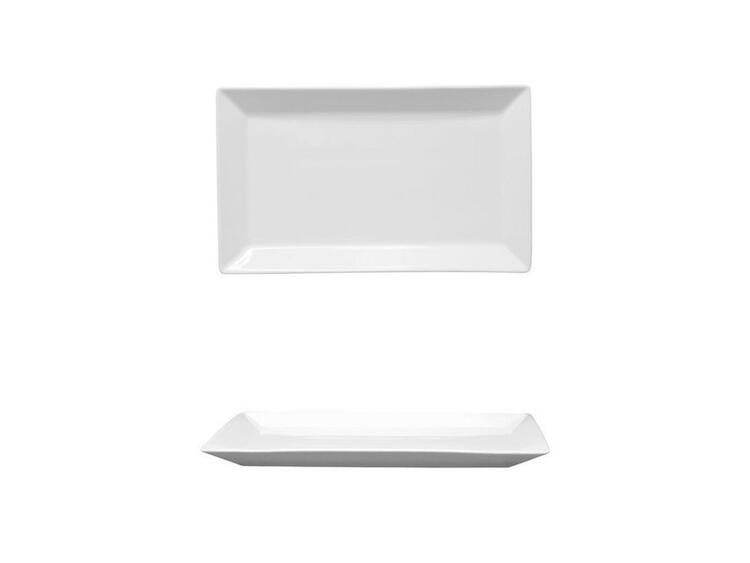 KIMI PIATTO RETTANGOLARE PORCELLANA BIANCO CM 26X15 