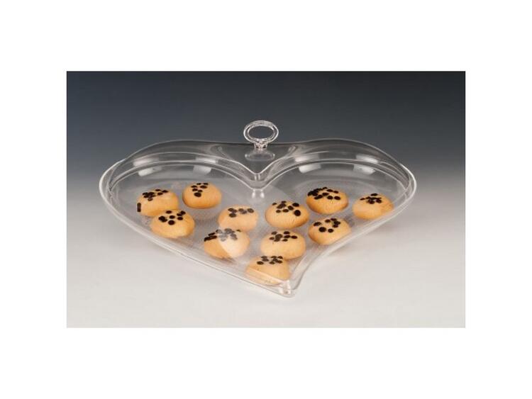 CONTENITORE ACRILICO CUORE 40X40H13 