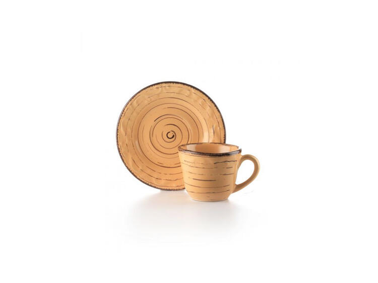 DERBY YELLOW SET 6 TAZZE CAFFE C/P. 