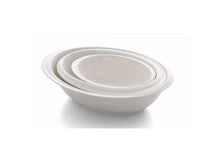 AMBASSADOR PURE INSALATIERA OVALE PORCELLANA OVALE CM 18X13, 