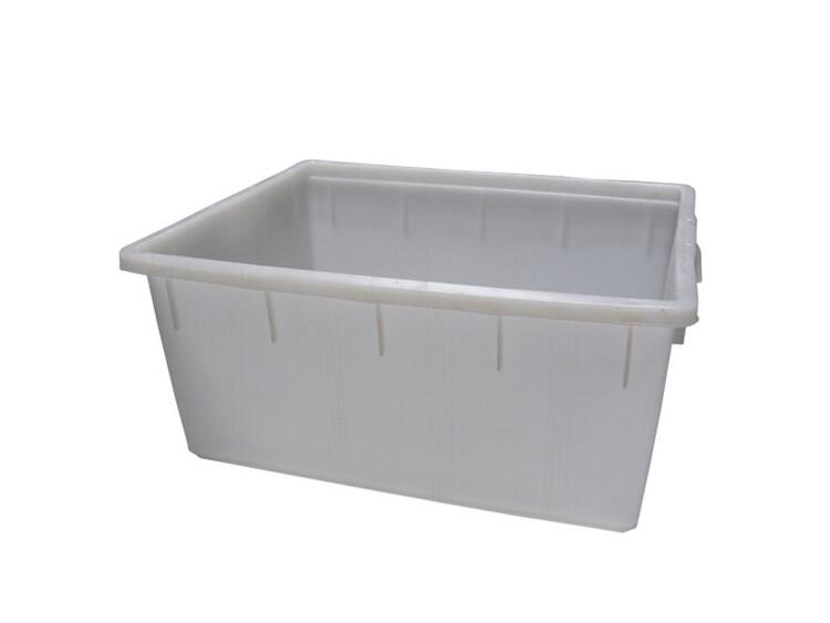 CASSA PLASTICA RETTANGOLARE BIANCA LT.160
