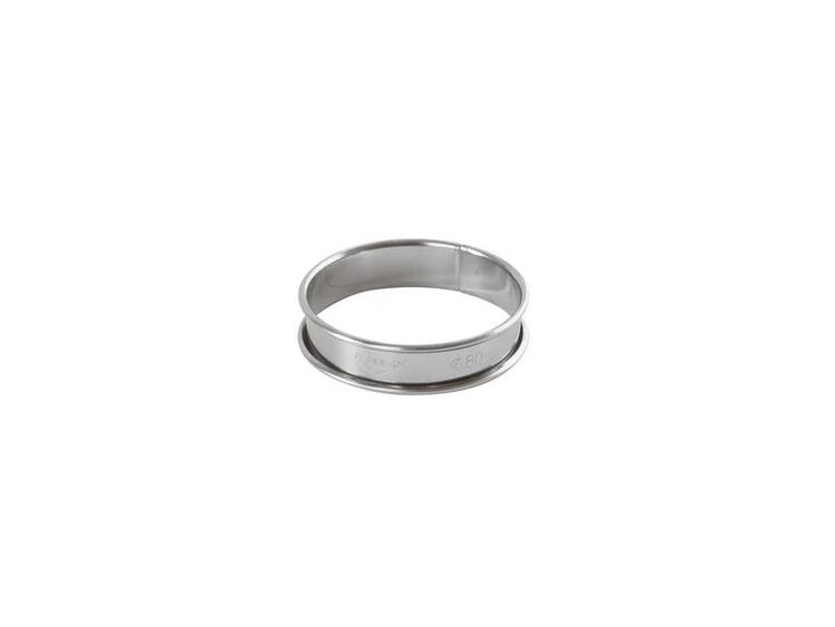 ANELLO PER TORTE CM. 8 H. 2 INOX 