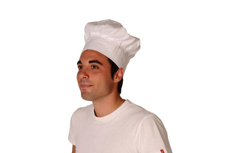 CAPPELLI CUOCO TELA BIANCHI PZ.2