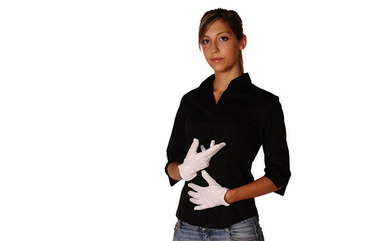 COPPIA GUANTI COTONE PZ.2 BIANCO