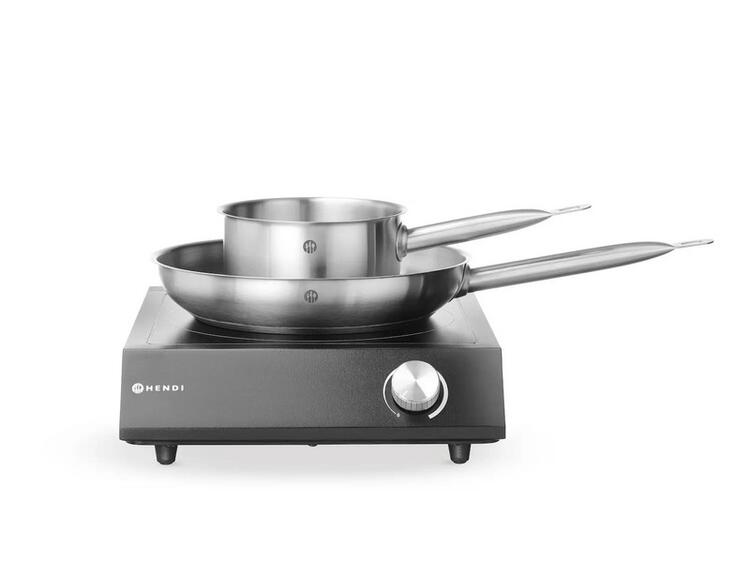 SET PIASTRA A INDUZIONE 3500W NERO 