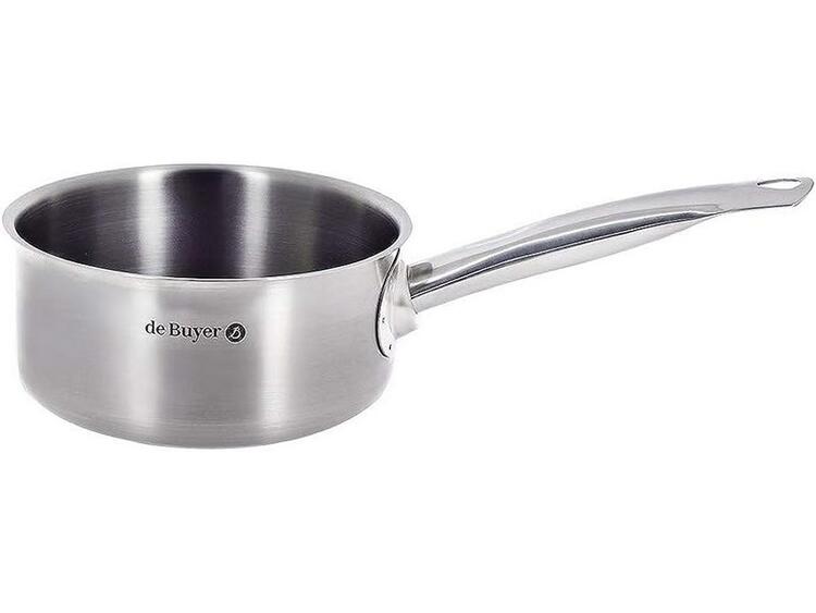 PRIM'APPETY CASSERUOLA ALTA ACCIAIO INOX CILINDRICA SENZA COPERCHIO 1 MANICO CM 12 LT 0,7 