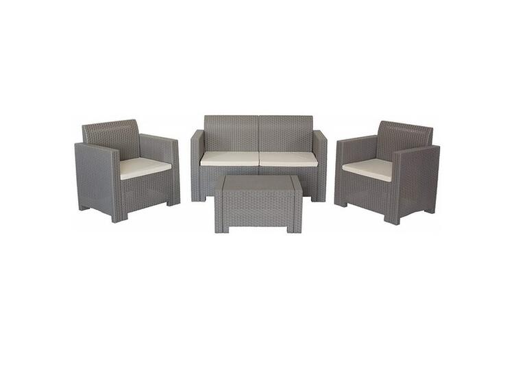 SET NEBRASKA 2 RATTAN TAUPE 
