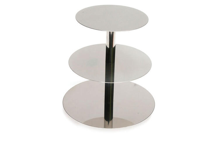 ALZATA TORTA 3 PIANI INOX
