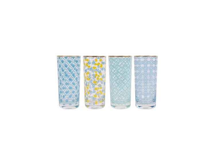 POSITANO ASSORTED HIGHBALL TUMBLER 