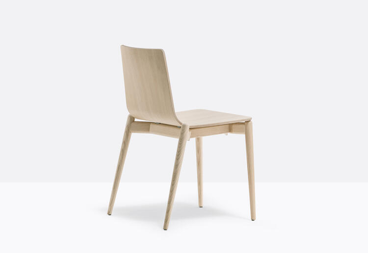 SEDIA MALMO IN FRASSINO SBIANCATO