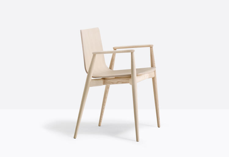 POLTRONA MALMO IN FRASSINO SBIANCATO