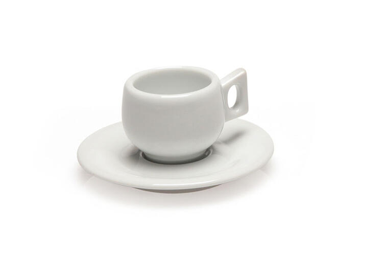 TAZZE CAFFÈ LIDO CON PIATTO BIANCA