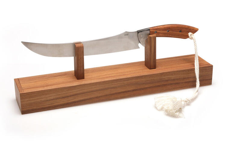 SPADA DA SABRAGE IN RADICA DI OLIVO