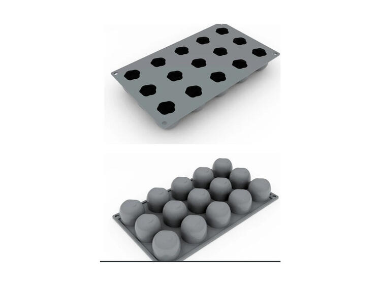 STAMPO IN SILICONE MELE 15 IMPR. 